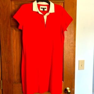 Land’s End Red Jersey Knit Dress Size M/P 10-12